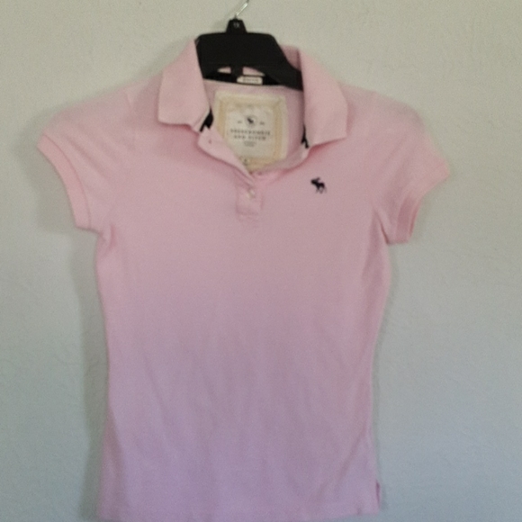 Abercrombie & Fitch Tops - Abercrombie and Fitch pink polo size medium